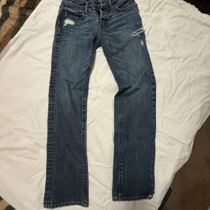 Abercrombie & Fitch 28x32 Distressed Blue Jeans-Light fade, Wasp Breacher Drop #1